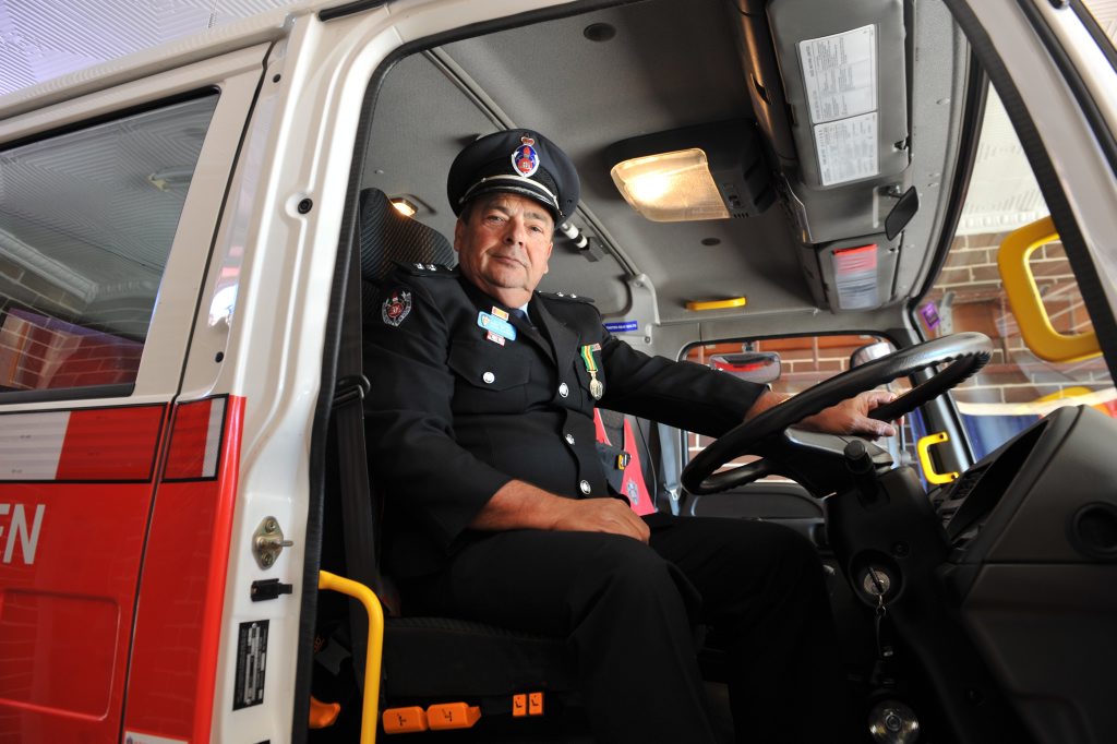 FINE HONOUR: Former Bellingen Fire and Rescue Captain Andre Van Hoeck has been recognised with the prestigious Australian Fire Service Medal. FINE HONOUR: Former Bellingen Fire and Rescue Captain Andre Van Hoeck has been recognised with the prestigious Australian Fire Service Medal.