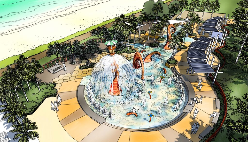 This is an artist's impression of what the Yeppoon water play feature could look like when it's finished in early November. Photo Contributed This is an artist's impression of what the Yeppoon water play feature could look like when it's finished in early November. Photo Contributed
