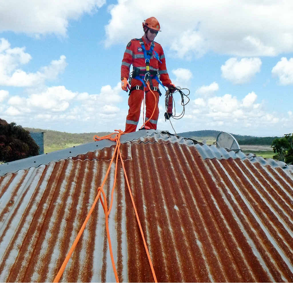 REPAIRS: Roof damage to homes was a big issue following Cyclone Marcia, with many insurance claims for it. Pictured is SES volunteer Ed Barrett securing a damaged roof. REPAIRS: Roof damage to homes was a big issue following Cyclone Marcia, with many insurance claims for it. Pictured is SES volunteer Ed Barrett securing a damaged roof.