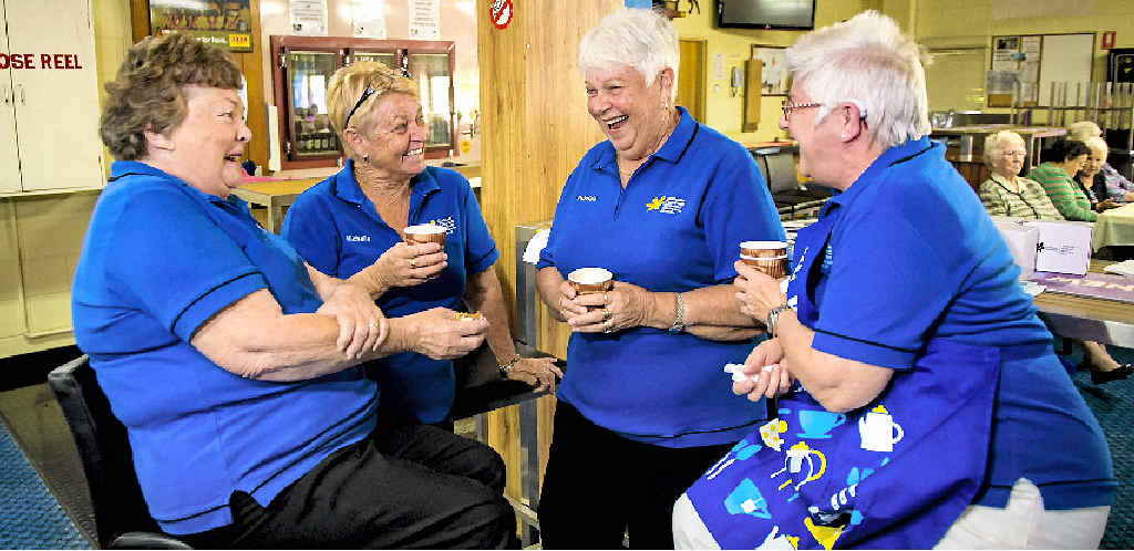 HAVING A CUPPA: Glennis Williams, Michelle O’Gorman, Patricia Hughes and Jenny Winning. HAVING A CUPPA: Glennis Williams, Michelle O’Gorman, Patricia Hughes and Jenny Winning.