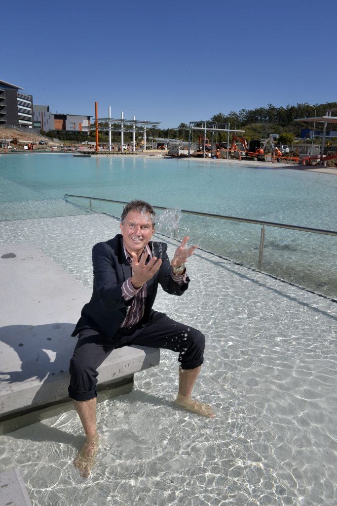 Cr David Morrison at the site of the Robelle Lagoon in Springfield. Photo Inga Williams / The Satellite Cr David Morrison at the site of the Robelle Lagoon in Springfield. Photo Inga Williams / The Satellite