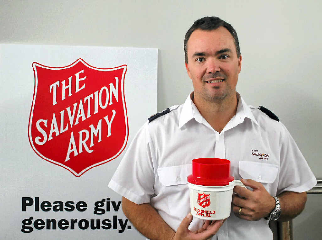 APPEAL: Salvation Army’s Stuart Grice from Bowen is looking for Red Shield Appeal helpers. Photo: Rory Sheavils APPEAL: Salvation Army’s Stuart Grice from Bowen is looking for Red Shield Appeal helpers. Photo: Rory Sheavils