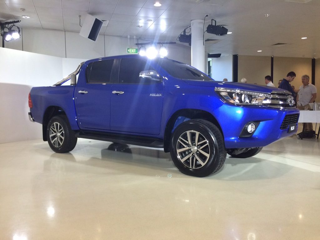 The 2016 Toyota HiLux unveiled at its Sydney launch The 2016 Toyota HiLux unveiled at its Sydney launch