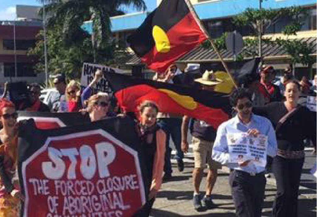 SHOW OF SUPPORT: Coffs Harbour rallies against the forced closure of remote Aboriginal communities. SHOW OF SUPPORT: Coffs Harbour rallies against the forced closure of remote Aboriginal communities.