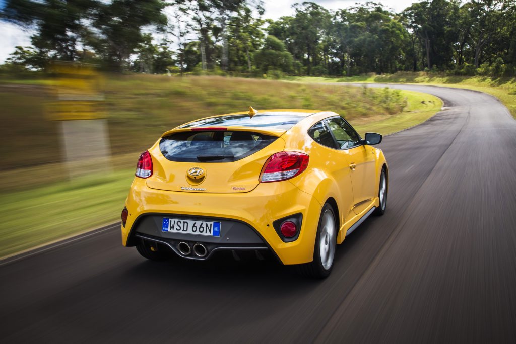 New suspension tweaks for the Veloster SR Turbo improve its road and track abilities New suspension tweaks for the Veloster SR Turbo improve its road and track abilities