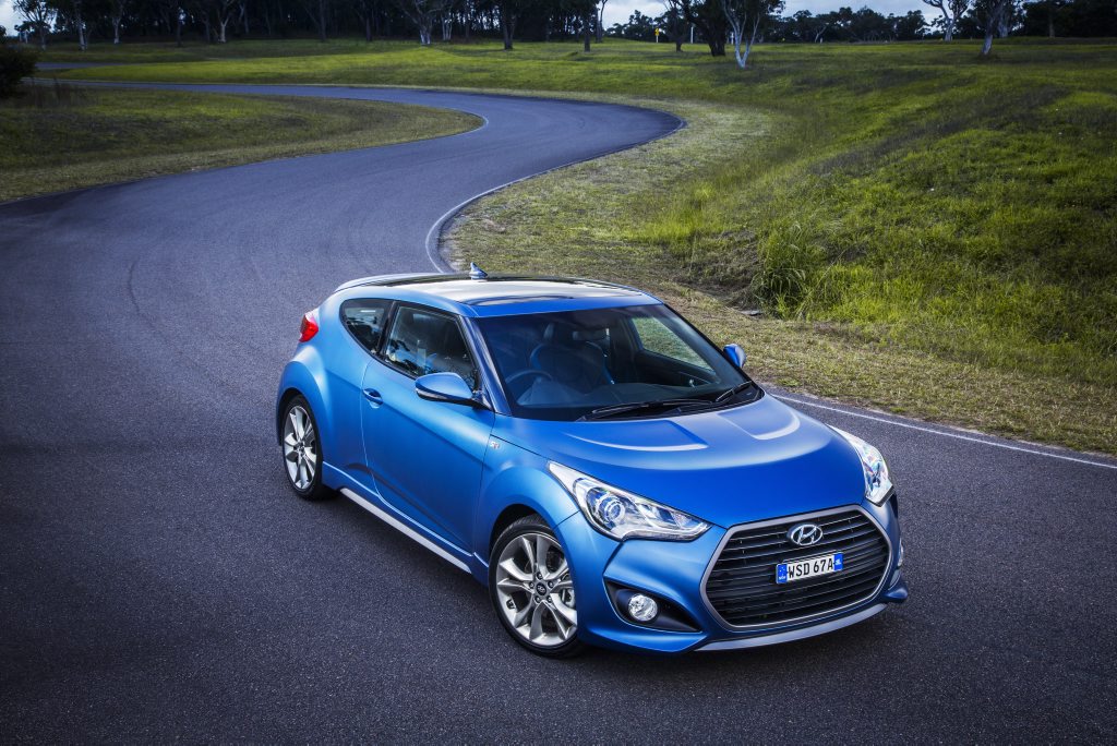 New Veloster SR Turbo at its best in matt blue. New Veloster SR Turbo at its best in matt blue.