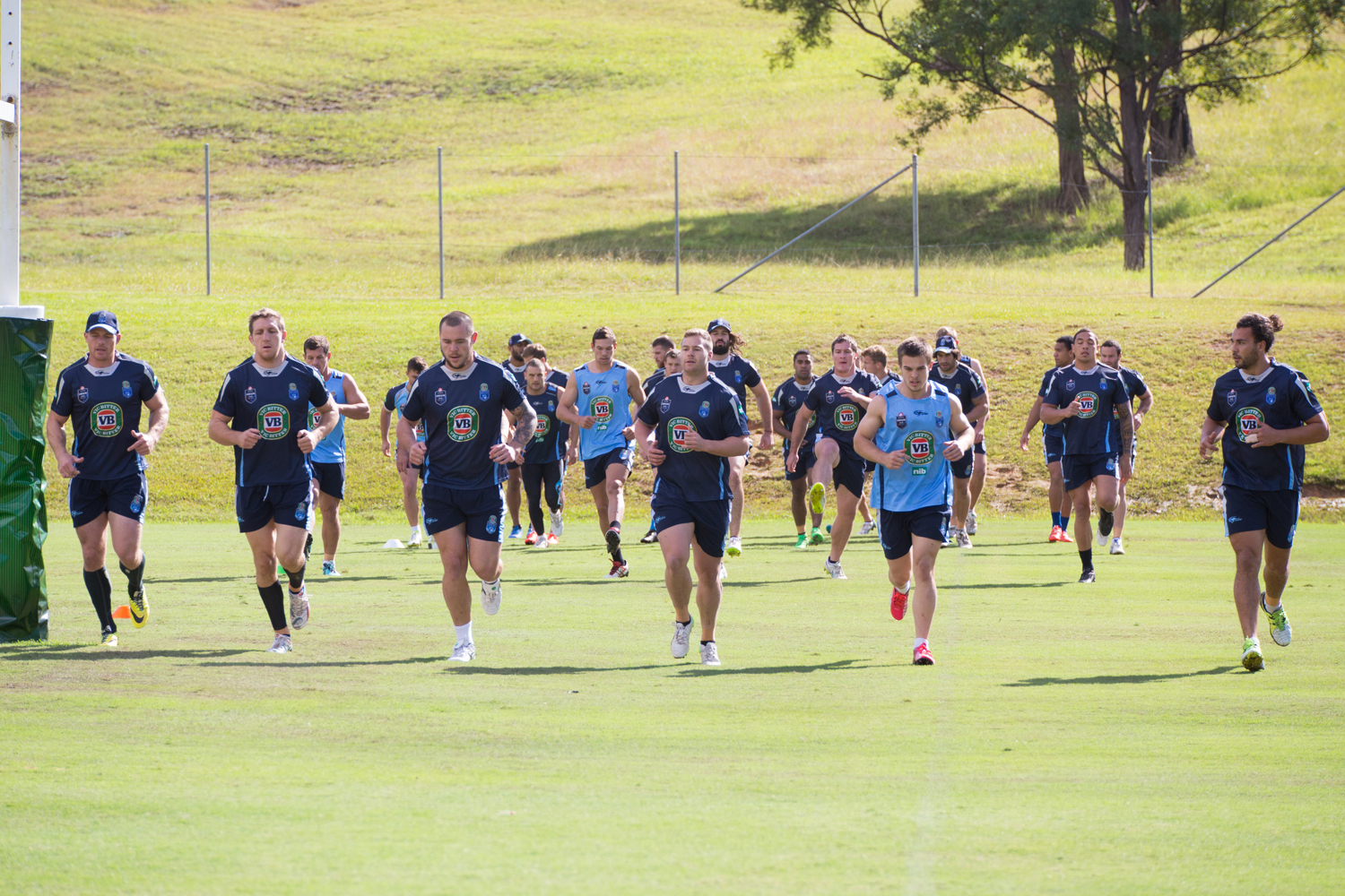 Blues State of Origin team at the Elite Training Centre. Blues State of Origin team at the Elite Training Centre.