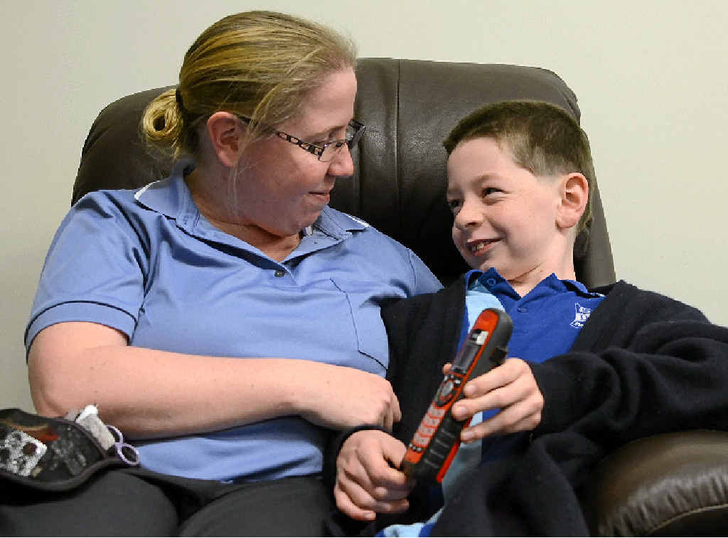 SPECIAL BOY: Alicia Gallen is thankful for the live-saving 000 calls son Alex has made for her. SPECIAL BOY: Alicia Gallen is thankful for the live-saving 000 calls son Alex has made for her.