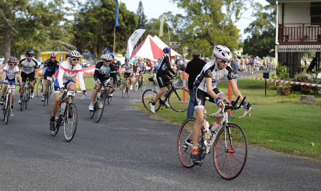 OFF AND RACING: Alexa Leary in the Tour De Woodford. Photo: Debrah Novak OFF AND RACING: Alexa Leary in the Tour De Woodford. Photo: Debrah Novak