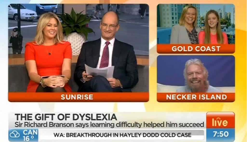 INSPIRATION: Isley Hermansen and her mum Julie appeared on Sunrise alongside Richard Branson and Samantha Armytage and Davie Koch. INSPIRATION: Isley Hermansen and her mum Julie appeared on Sunrise alongside Richard Branson and Samantha Armytage and Davie Koch.