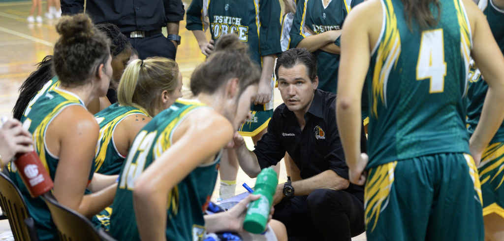 Ipswich Force head coach and SEQ Stars co-coach Brad George. Ipswich Force head coach and SEQ Stars co-coach Brad George.