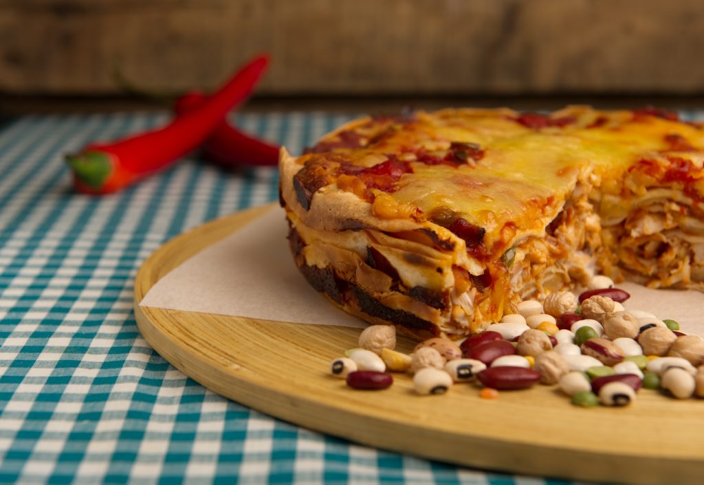 SIMPLY DELICIOUS: Kim McCosker's chicken enchilada cake, made using only four ingredients. SIMPLY DELICIOUS: Kim McCosker's chicken enchilada cake, made using only four ingredients.