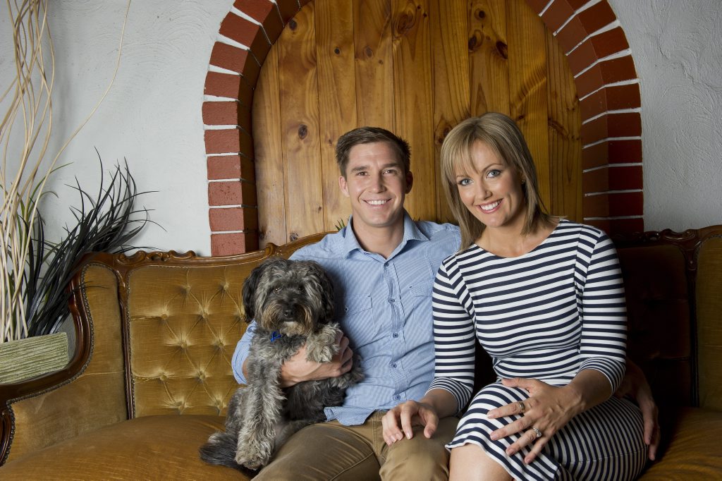 House Rules contestants Ben and Danielle pictured in their Brisbane home before renovations. House Rules contestants Ben and Danielle pictured in their Brisbane home before renovations.