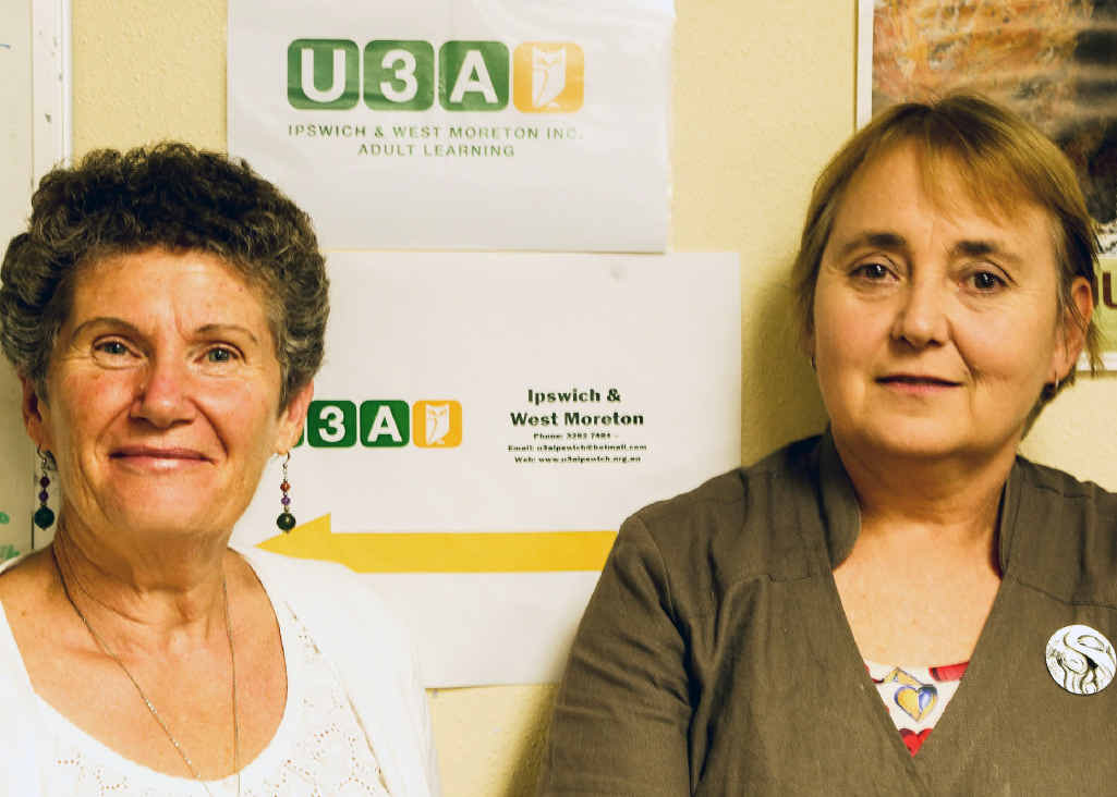 NEW LOOK: U3A Ipswich and West Moreton president Diane Dickinson and communications co-ordinator Paulette Montaigne, with the new U3A Logo in the background. NEW LOOK: U3A Ipswich and West Moreton president Diane Dickinson and communications co-ordinator Paulette Montaigne, with the new U3A Logo in the background.