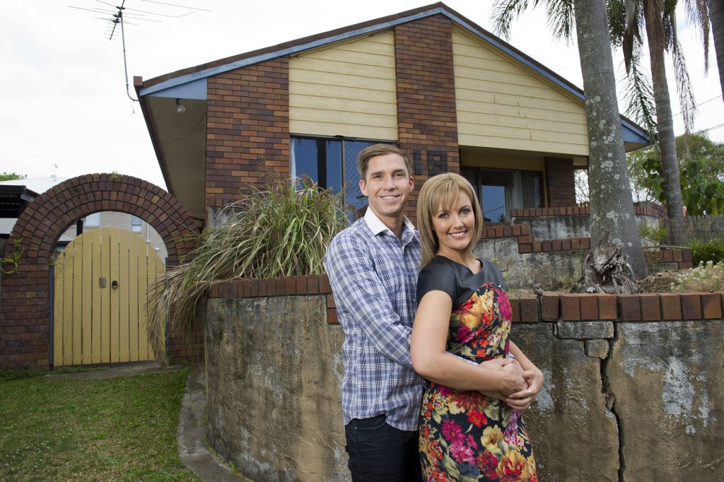 House Rules contestants Ben and Danielle pictured in front of their Brisbane home. House Rules contestants Ben and Danielle pictured in front of their Brisbane home.