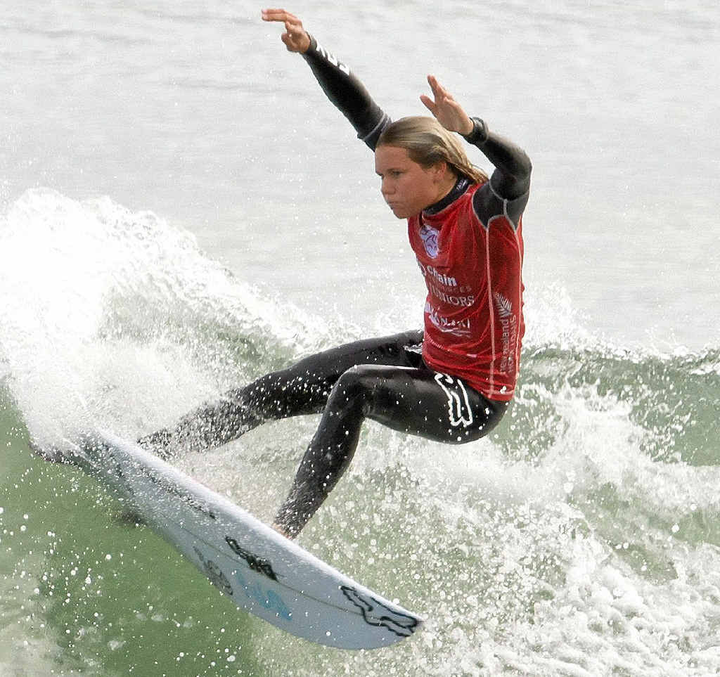 MAKING A NAME FOR HERSELF: Having made it to the quarter-finals on the world tour’s last stop in Brazil, the Sunshine Coast’s Keely Andrew has been called up again as an injury replacement. MAKING A NAME FOR HERSELF: Having made it to the quarter-finals on the world tour’s last stop in Brazil, the Sunshine Coast’s Keely Andrew has been called up again as an injury replacement.