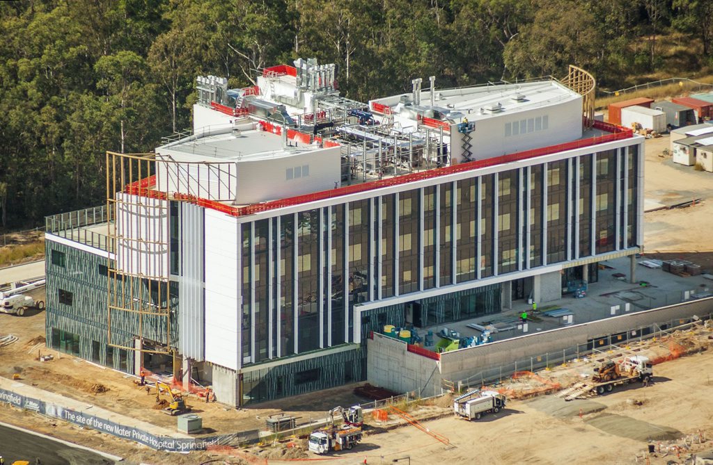An updated look of the new Mater Private Hospital Springfield, which is now looking to hire more than 100 staff. Photo: Contributed An updated look of the new Mater Private Hospital Springfield, which is now looking to hire more than 100 staff. Photo: Contributed
