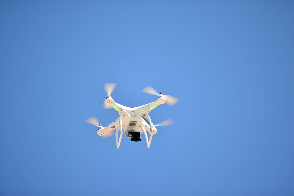 A drone flying over King's Beach. A drone flying over King's Beach.