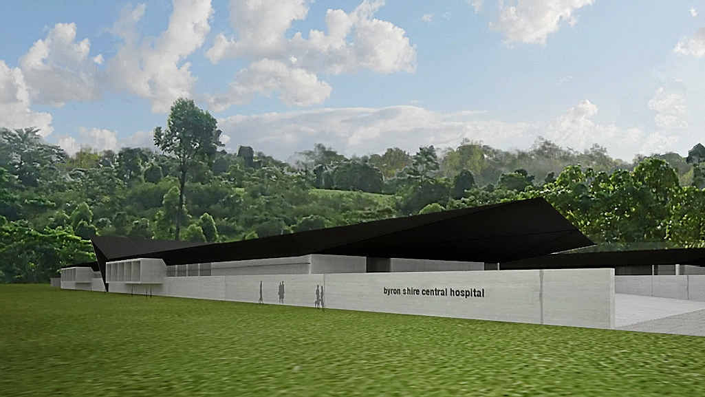 An artist’s impression of the Byron Central Hospital which is currently under construction. An artist’s impression of the Byron Central Hospital which is currently under construction.
