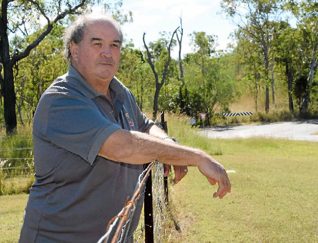NO THANKS: Brad Henderson’s home is directly across the road from a proposed caravan park at Calliope. NO THANKS: Brad Henderson’s home is directly across the road from a proposed caravan park at Calliope.