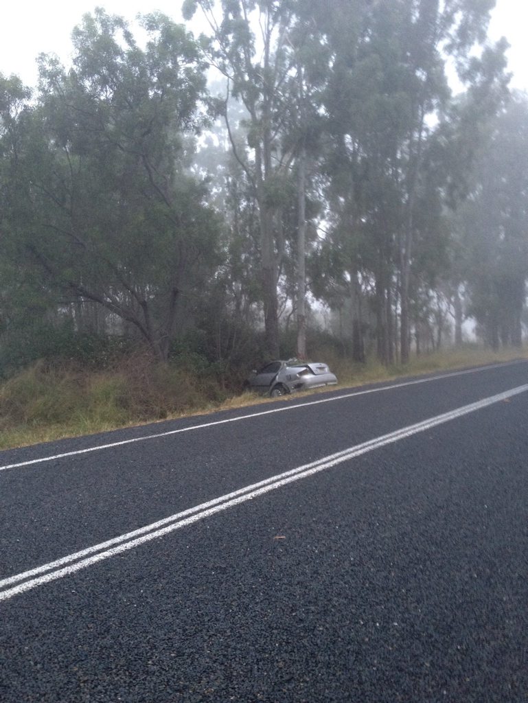Nobody was injured in this single vehicle crash at Dululu overnight. Nobody was injured in this single vehicle crash at Dululu overnight.