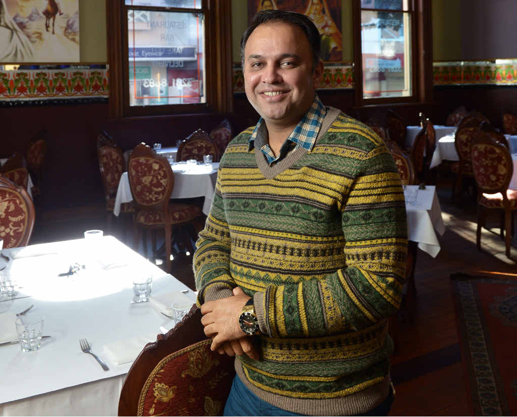 VISIONARY: Indian Mehfil owner Raj Sharma is expanding his iconic restaurant and opening a new cafe and beer garden. VISIONARY: Indian Mehfil owner Raj Sharma is expanding his iconic restaurant and opening a new cafe and beer garden.