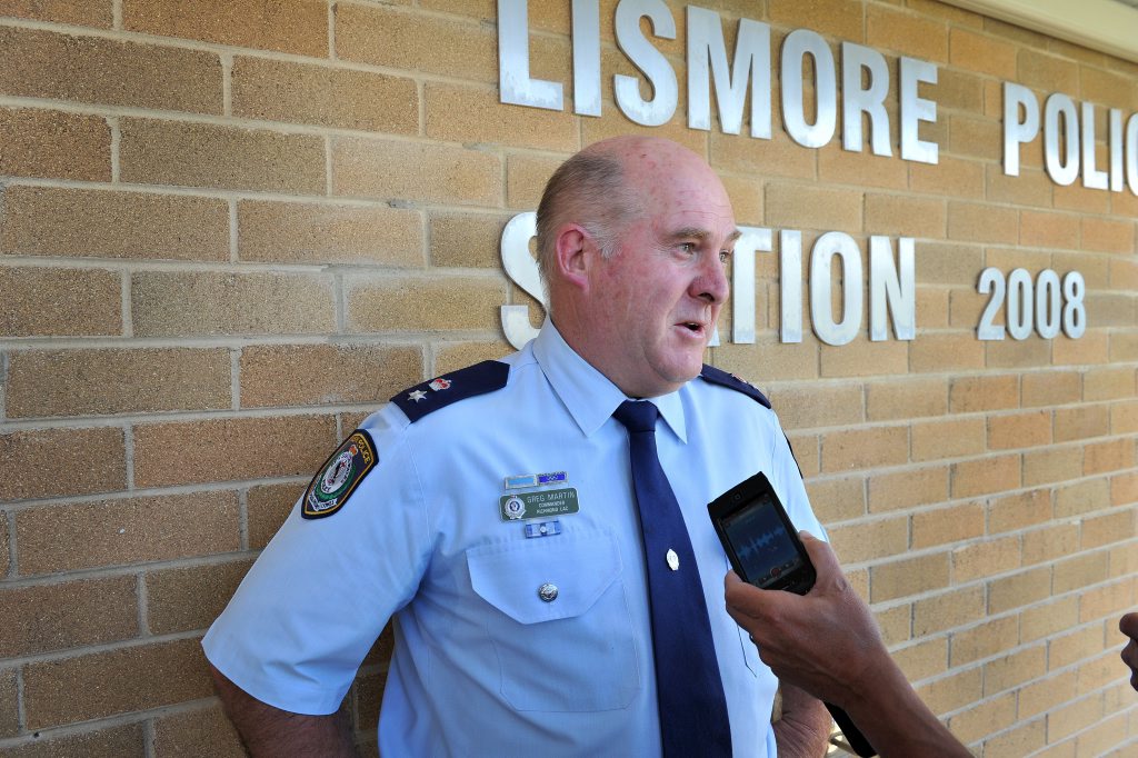 Richmond local area commander Super Intendent Greg Martin, at Lismore Police Station. Photo : Mireille Merlet-Shaw/The Northern Star Richmond local area commander Super Intendent Greg Martin, at Lismore Police Station. Photo : Mireille Merlet-Shaw/The Northern Star
