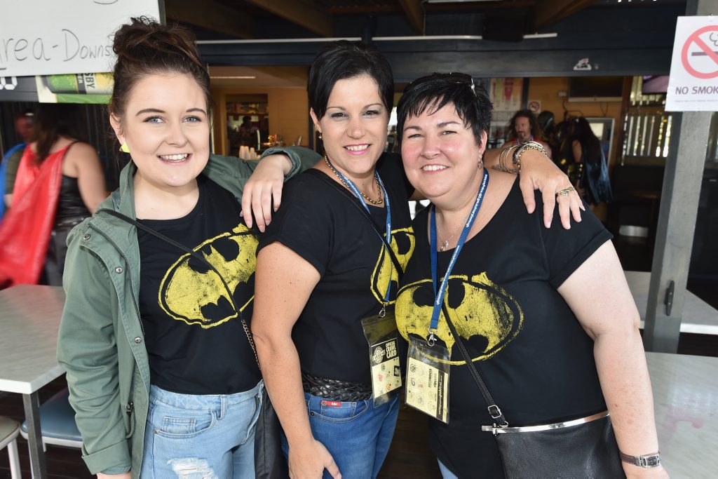 PubFest - (L) Jamie-Lee Peters, Mel Ryan and Lisa Peters from Maryborough at the Westside Tavern. Photo: Alistair Brightman / Fraser Coast Chronicle