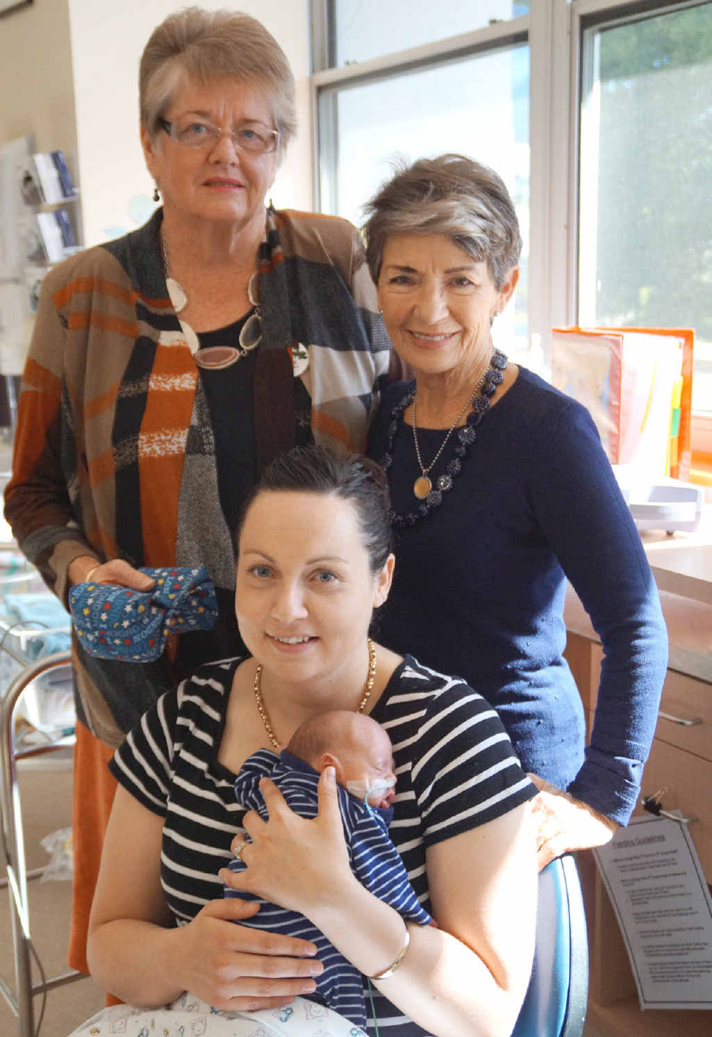 PREMMIE PILLOWS: The ladies of Toowoomba’s Inner Wheel club have been busy sewing pillows for premmie babies in the Toowoomba Hospital Special Care Nursery. Mum Emma O’Brien (front) with her son Levi Garner who was born prematurely. PREMMIE PILLOWS: The ladies of Toowoomba’s Inner Wheel club have been busy sewing pillows for premmie babies in the Toowoomba Hospital Special Care Nursery. Mum Emma O’Brien (front) with her son Levi Garner who was born prematurely.