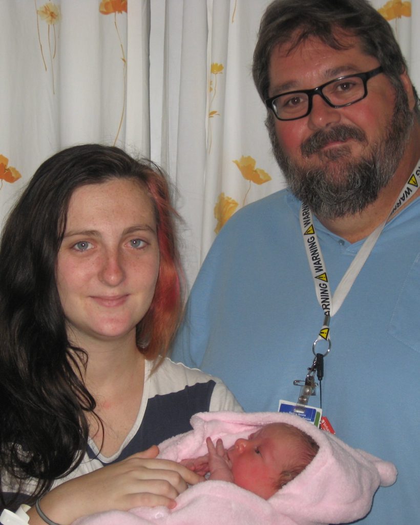 Arianna Offord gave birth to her baby girl Mia May Hope on the steps of the Kingaroy Hospital. Arianna Offord gave birth to her baby girl Mia May Hope on the steps of the Kingaroy Hospital.