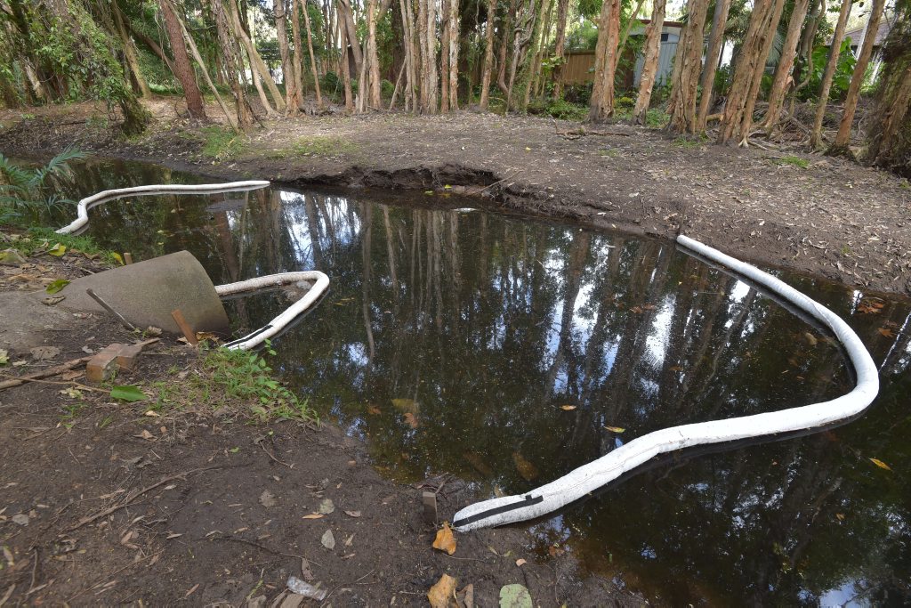 Coolum residents are concerned about a diesel smell coming from the BP service station on Coolum-Yandina Road. The service station also fronts on to Daytona and Key West Avenues. These environmental protection buffers are located in a creek at the bottom of the catchment between Santa Monica Avenue and Cassia Avenue. Photo: Brett Wortman / Sunshine Coast Daily Coolum residents are concerned about a diesel smell coming from the BP service station on Coolum-Yandina Road. The service station also fronts on to Daytona and Key West Avenues. These environmental protection buffers are located in a creek at the bottom of the catchment between Santa Monica Avenue and Cassia Avenue. Photo: Brett Wortman / Sunshine Coast Daily
