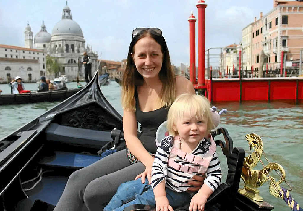 GO-GETTERS: Gemma-Eve Dubbelman and daughter Indie-Eve on an adventure in Europe. GO-GETTERS: Gemma-Eve Dubbelman and daughter Indie-Eve on an adventure in Europe.