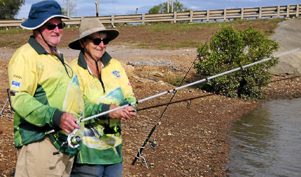 Keith and Clare Mackay love fishing. Keith and Clare Mackay love fishing.