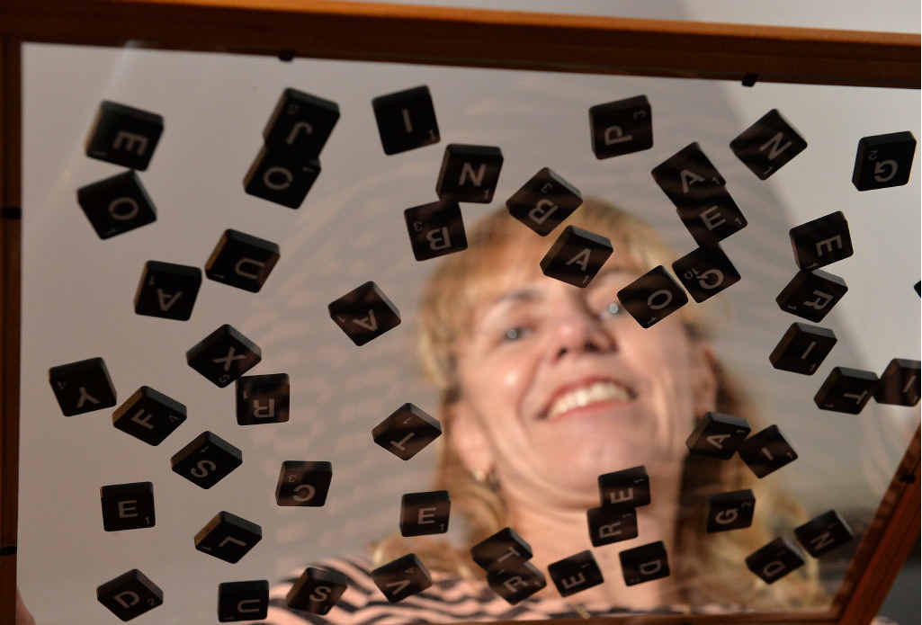 GIVE ME A Z: Anna Palmer brushes up on her word skills for the Queensland Scrabble Club’s tournament at Palmwoods on Sunday. GIVE ME A Z: Anna Palmer brushes up on her word skills for the Queensland Scrabble Club’s tournament at Palmwoods on Sunday.