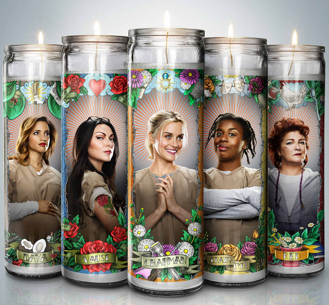 Dascha Polanco, Laura Prepon, Taylor Schilling, Uzo Aduba and Kate Mulgrew star in Orange is the New Black. Dascha Polanco, Laura Prepon, Taylor Schilling, Uzo Aduba and Kate Mulgrew star in Orange is the New Black.