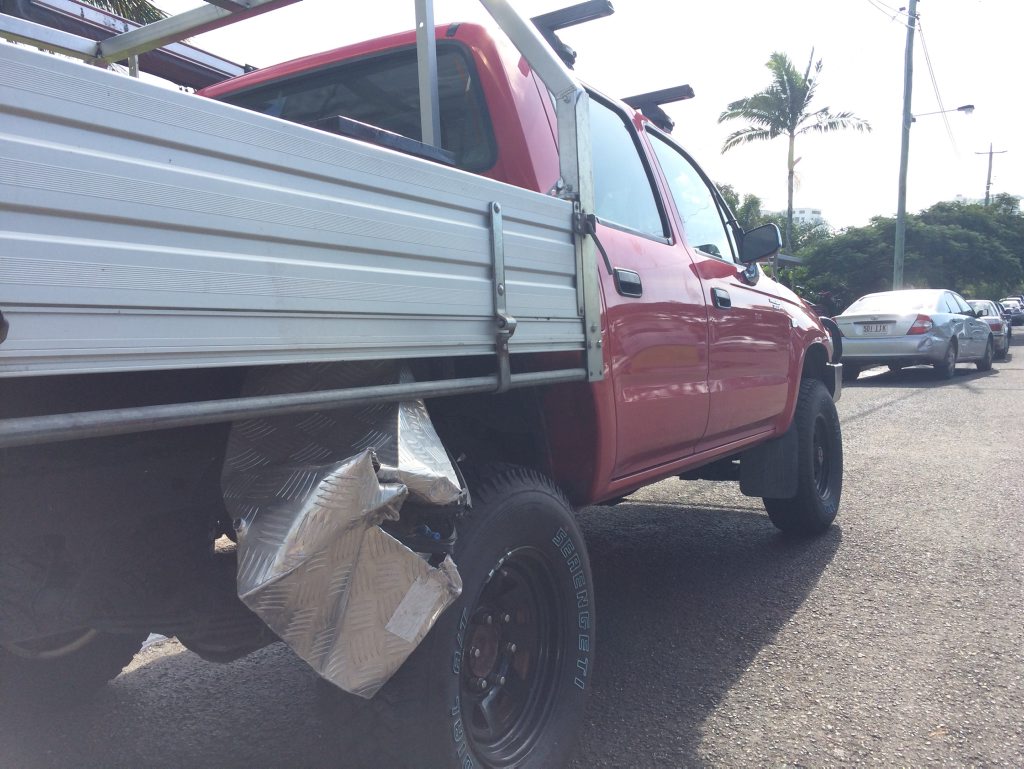 Multiple vehicles were damaged by a car which crashed into others in Smith St, Mooloolaba. Multiple vehicles were damaged by a car which crashed into others in Smith St, Mooloolaba.