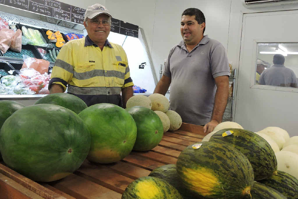 Brian and Alan Camilleri are happy with their temporary fruit shop at Mac’s Truck stop. A new permanent shop will be built at the same location. Brian and Alan Camilleri are happy with their temporary fruit shop at Mac’s Truck stop. A new permanent shop will be built at the same location.