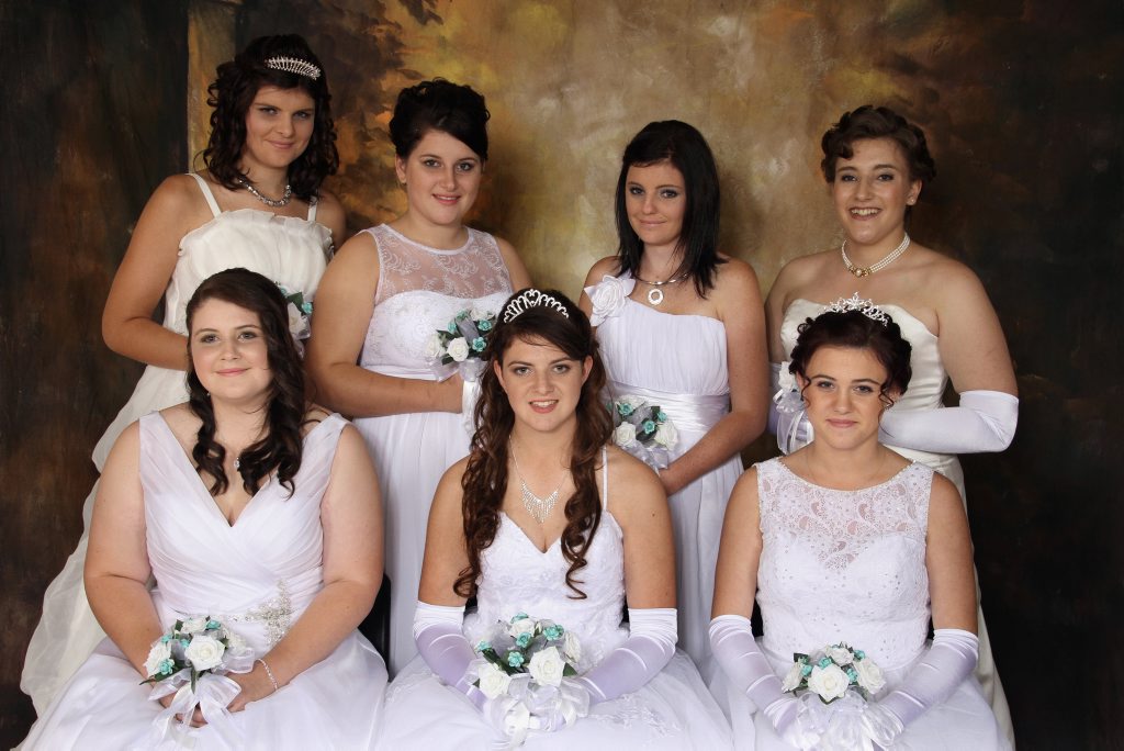 Tiffany Stokes, Emily Head, Kimberley Hibbert, Madeline Bryant. Front, from left; Amy Bezer, Emily Akers, Jamie Knilands Tiffany Stokes, Emily Head, Kimberley Hibbert, Madeline Bryant. Front, from left; Amy Bezer, Emily Akers, Jamie Knilands
