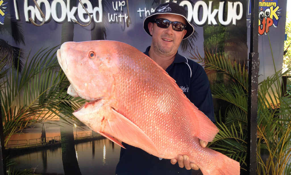 GIANT HAUL: Darren Box with his 11kg winning red emperor. GIANT HAUL: Darren Box with his 11kg winning red emperor.