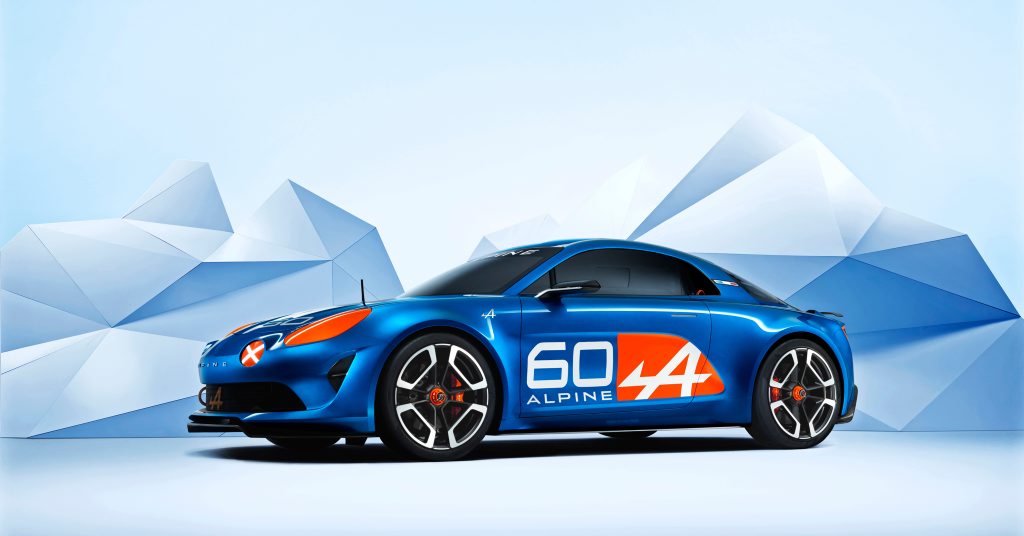 FRENCH FANCY: Alpine Celebration concept has mid-rear engine and rear wheel drive, and will target Porsche Boxster, Audi TT and Alfa 4C sales. FRENCH FANCY: Alpine Celebration concept has mid-rear engine and rear wheel drive, and will target Porsche Boxster, Audi TT and Alfa 4C sales.