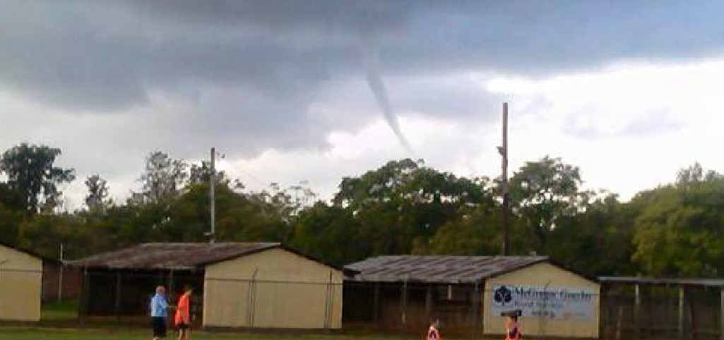 RARE SIGHT: Danny Foster’s photo of Saturday’s tornado. RARE SIGHT: Danny Foster’s photo of Saturday’s tornado.