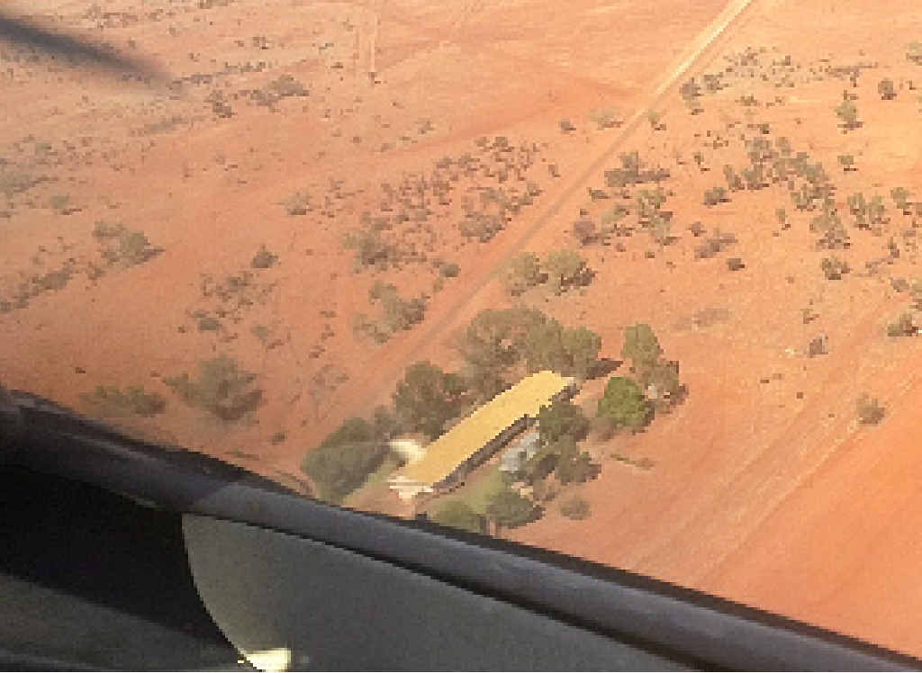 OUTBACK MEDICINE: Royal Flying Doctor Service flying into Jundah – the hospital is left of shot, golf course on the right and (inset) pilot Ross Thomas, doctor Jon Outridge and nurse Courtney Bylett. OUTBACK MEDICINE: Royal Flying Doctor Service flying into Jundah – the hospital is left of shot, golf course on the right and (inset) pilot Ross Thomas, doctor Jon Outridge and nurse Courtney Bylett.