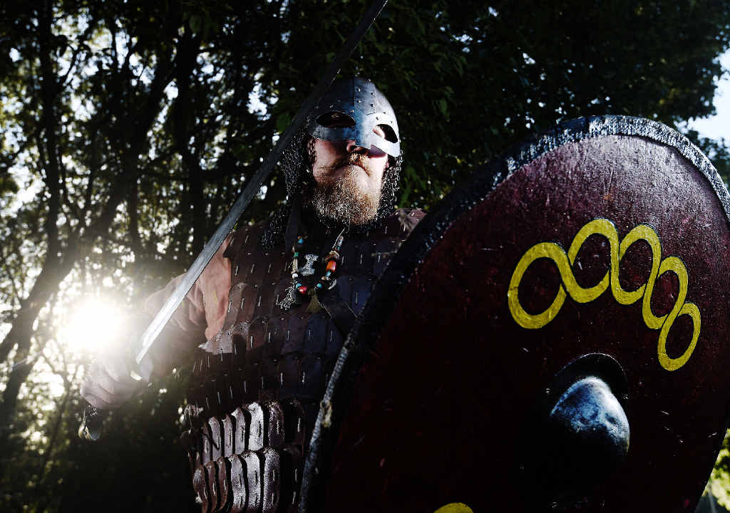 HERE THEY COME! Viking village event co-ordinator Greg O’Meara, of the Viking re-enactment group Rognvald’s Lith, is looking forward to setting up the Winter Solstice village for the Lismore Lantern Parade. HERE THEY COME! Viking village event co-ordinator Greg O’Meara, of the Viking re-enactment group Rognvald’s Lith, is looking forward to setting up the Winter Solstice village for the Lismore Lantern Parade.