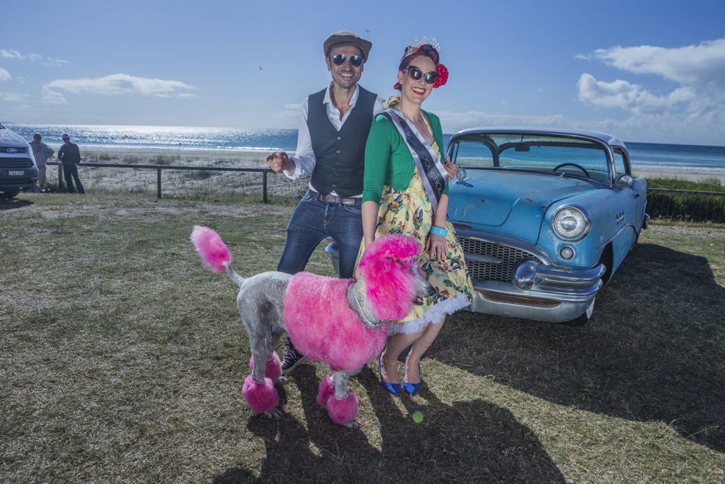 Sofie Bahnson (right) with Si Cranstoun and the very pink Coco-chanel. Sofie Bahnson (right) with Si Cranstoun and the very pink Coco-chanel.