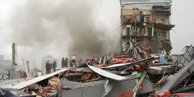 The CTV building collapsed in the February 2011 earthquake, killing 115 people. The CTV building collapsed in the February 2011 earthquake, killing 115 people.