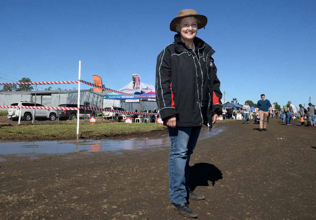SUNNY: Fairfax Rural Events group manager Kate Nugent at Primex, Casino, yesterday and, below, Brown and Hurley salesman Drew Anderson in a rare Kenworth K200. Only 50 of the delux trucks were made. SUNNY: Fairfax Rural Events group manager Kate Nugent at Primex, Casino, yesterday and, below, Brown and Hurley salesman Drew Anderson in a rare Kenworth K200. Only 50 of the delux trucks were made.