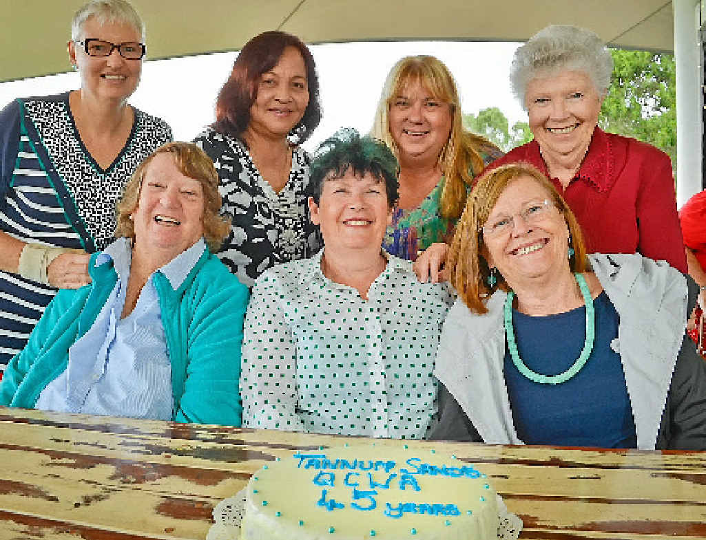 Tannum CWA members celebrating their 45th birthday in style at Spinnaker Park. Tannum CWA members celebrating their 45th birthday in style at Spinnaker Park.