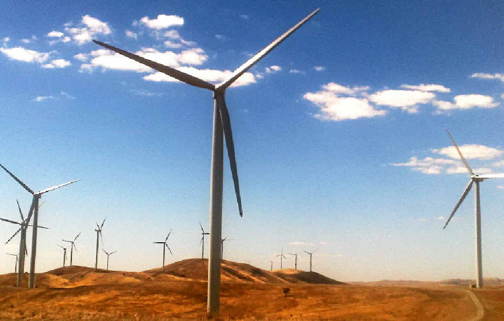 Wind farms. Wind farms.