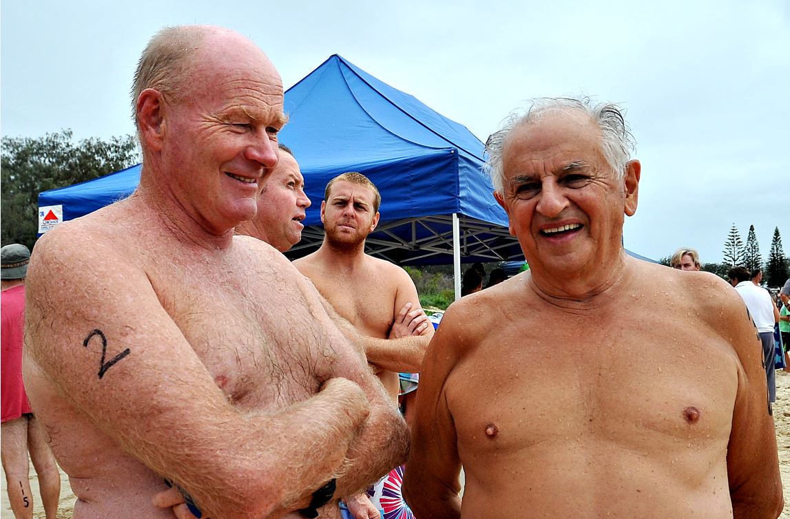 Jetty Ocean Swims legends Mick Maley and Bill Palmer have been there since the very beginning. Jetty Ocean Swims legends Mick Maley and Bill Palmer have been there since the very beginning.