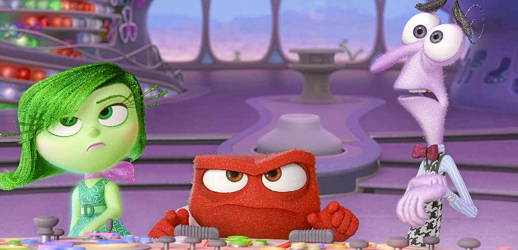EMOTIONAL MOVIE: The characters Disgust, Anger and Fear in the film Inside Out. EMOTIONAL MOVIE: The characters Disgust, Anger and Fear in the film Inside Out.